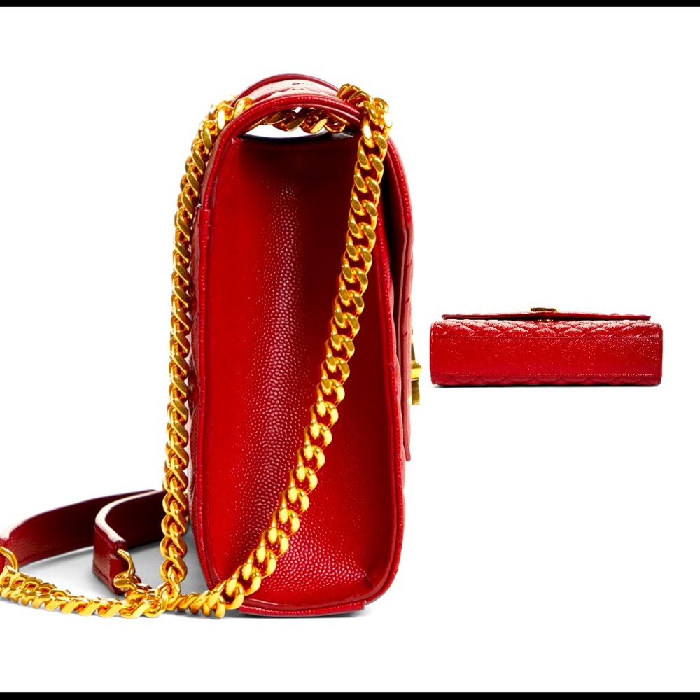 YSL Cassandra M Calfskin Shoulder & Crossbody bag